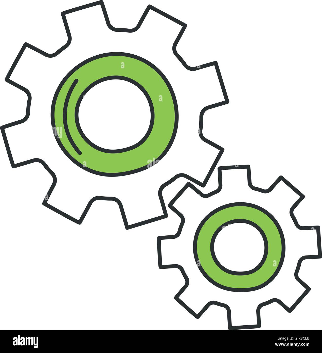 gear wheels icon Stock Vector Image & Art - Alamy