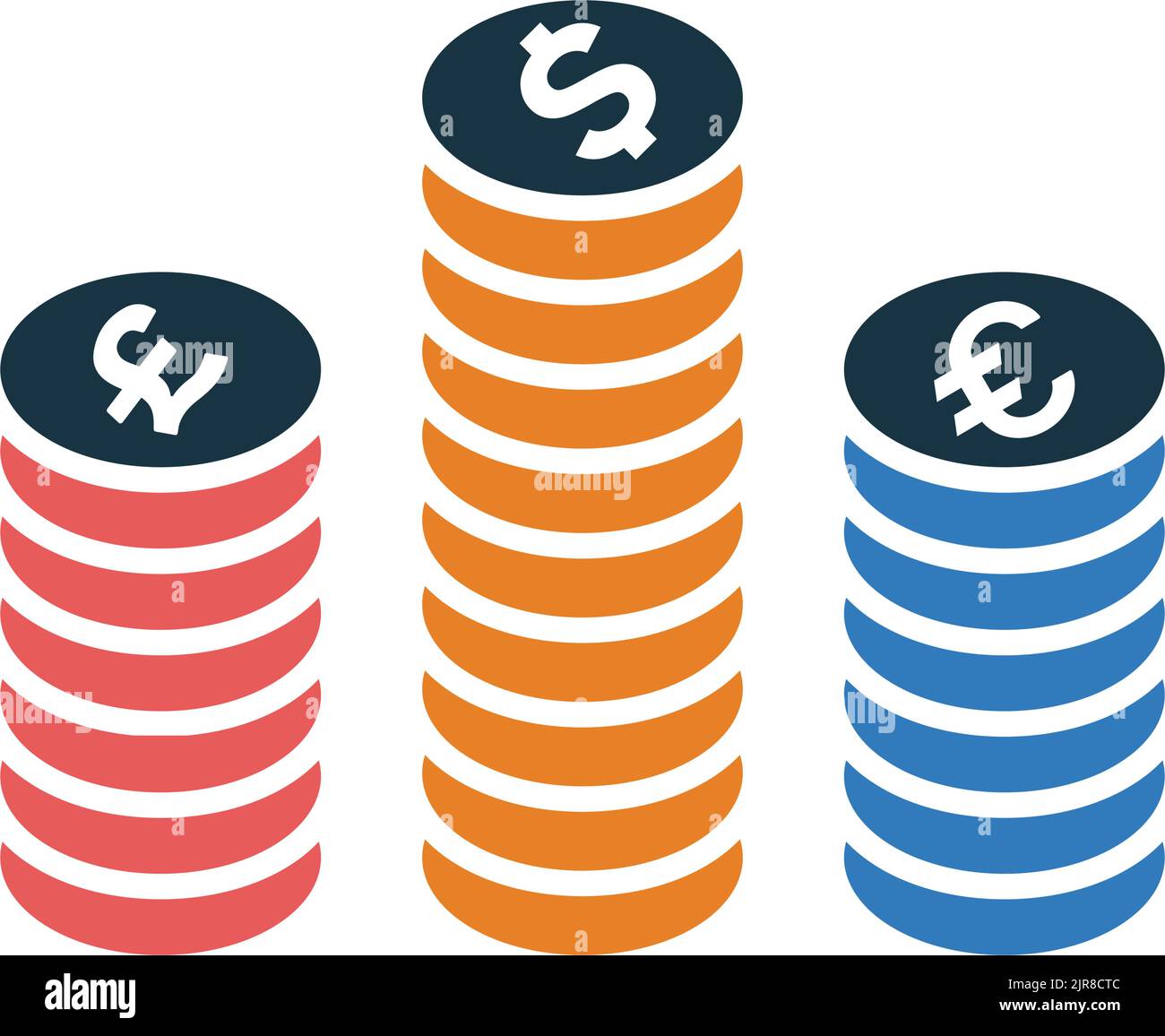 Coins, currency, business icon Use for commercial purposes, print