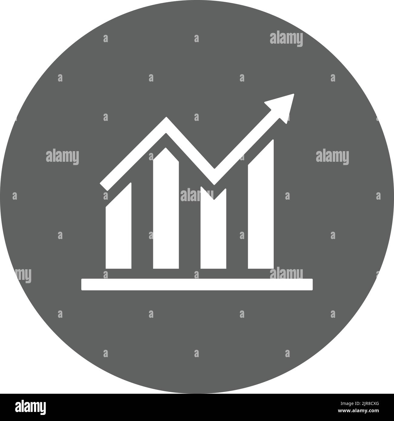 Diagram, dowm, graph icon is isolated on white background. Use for ...