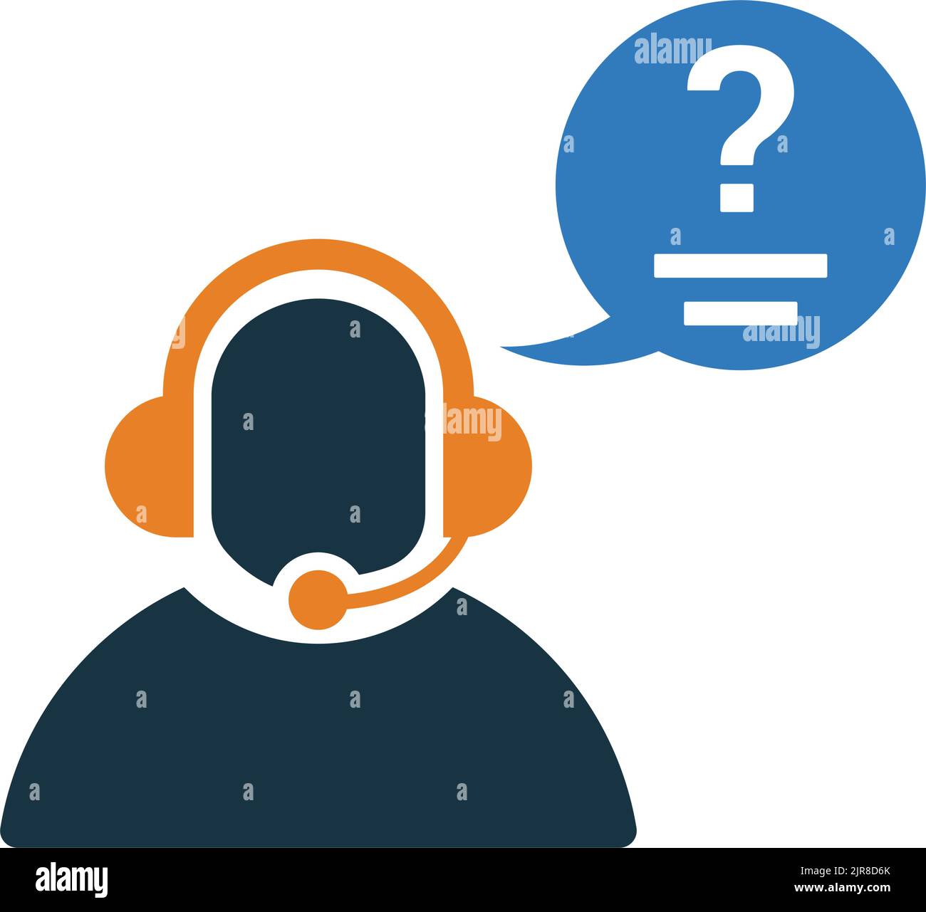 Customer support, enquiry icon - Use for commercial purposes, print ...