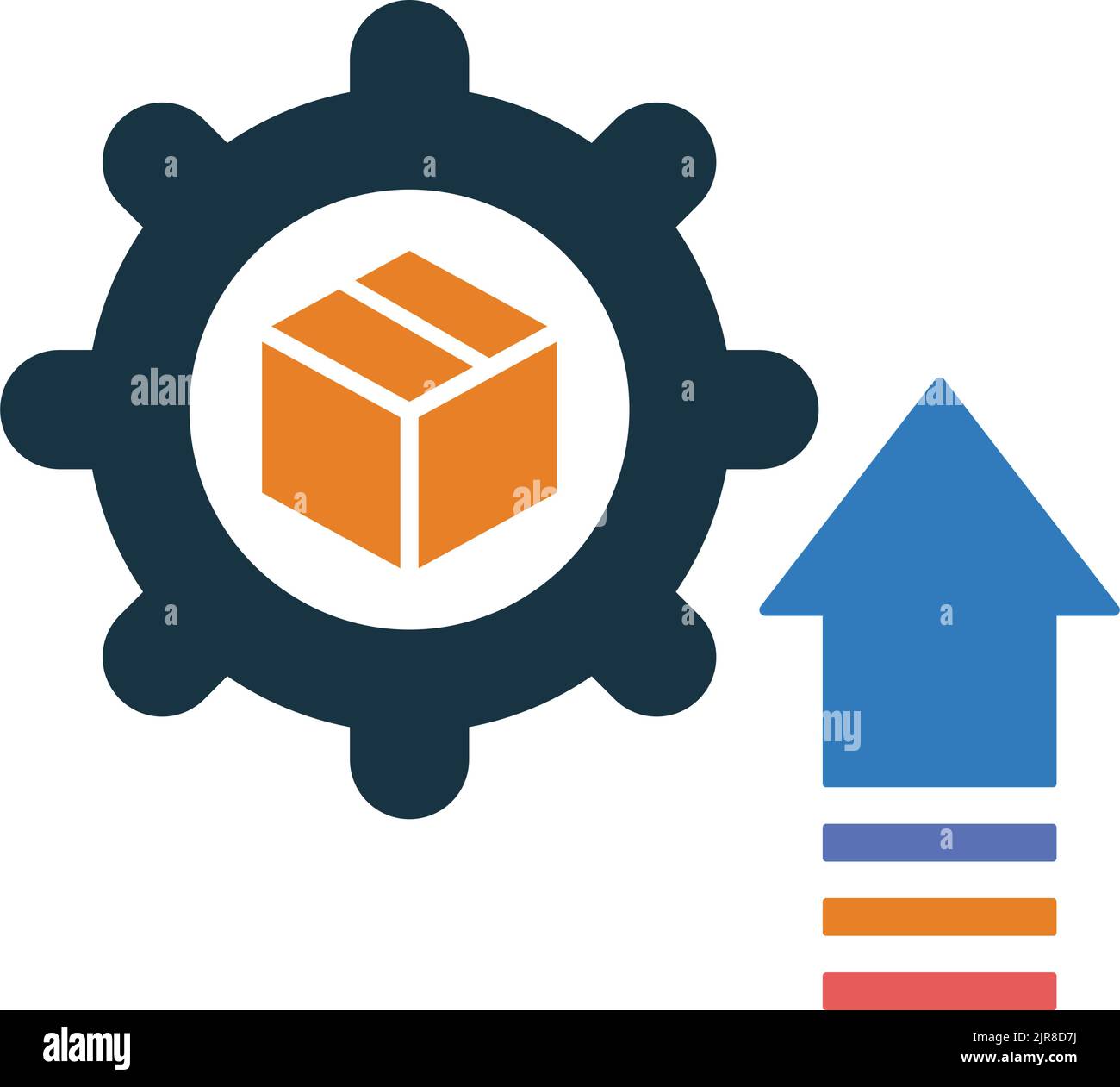 Development, product icon is isolated on white background. Use for graphic and web design or commercial purposes. Vector EPS file. Stock Vector