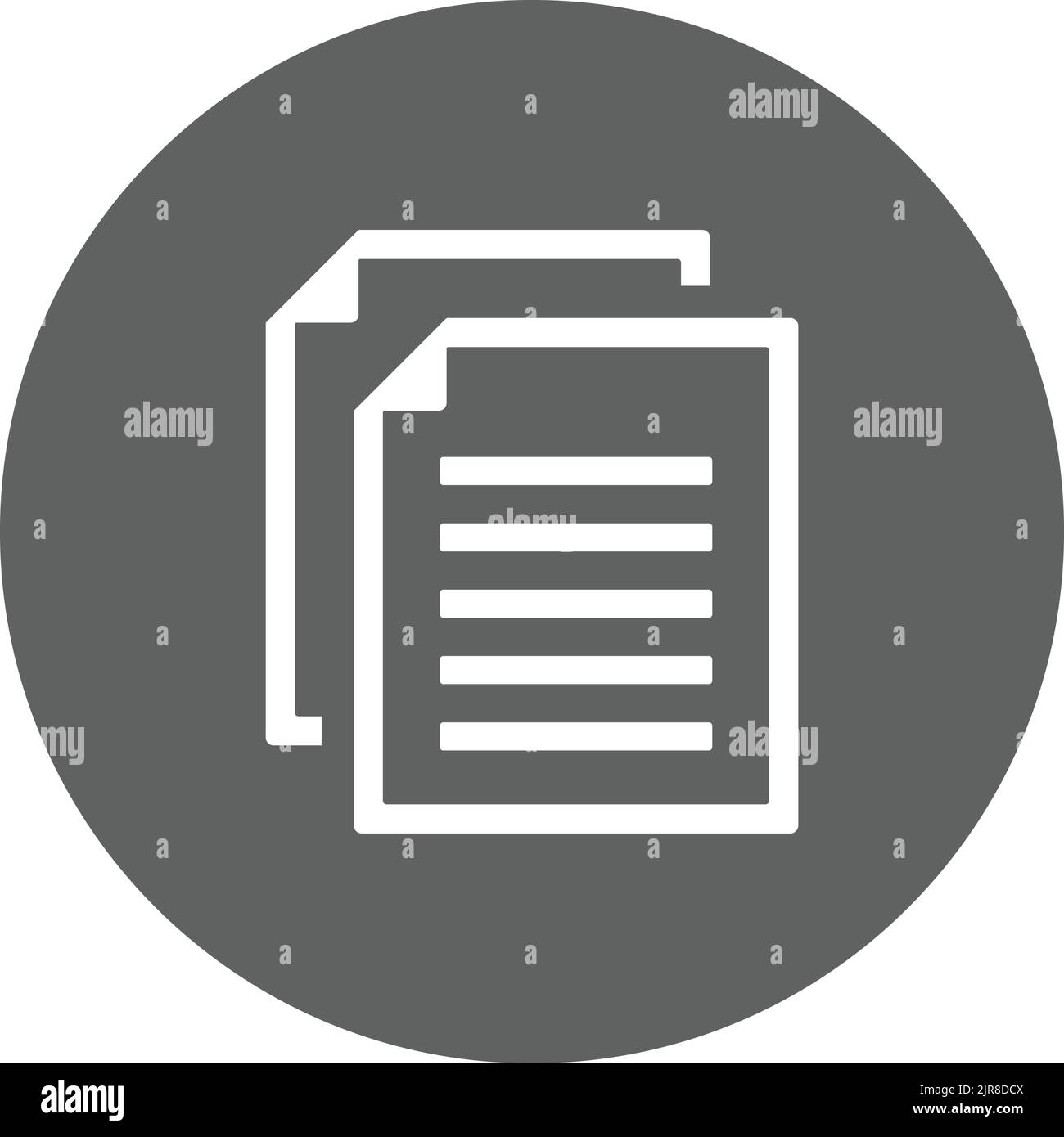 Copied, sheet icon - Use for commercial purposes, print media, web or any type of design projects. Vector EPS file. Stock Vector