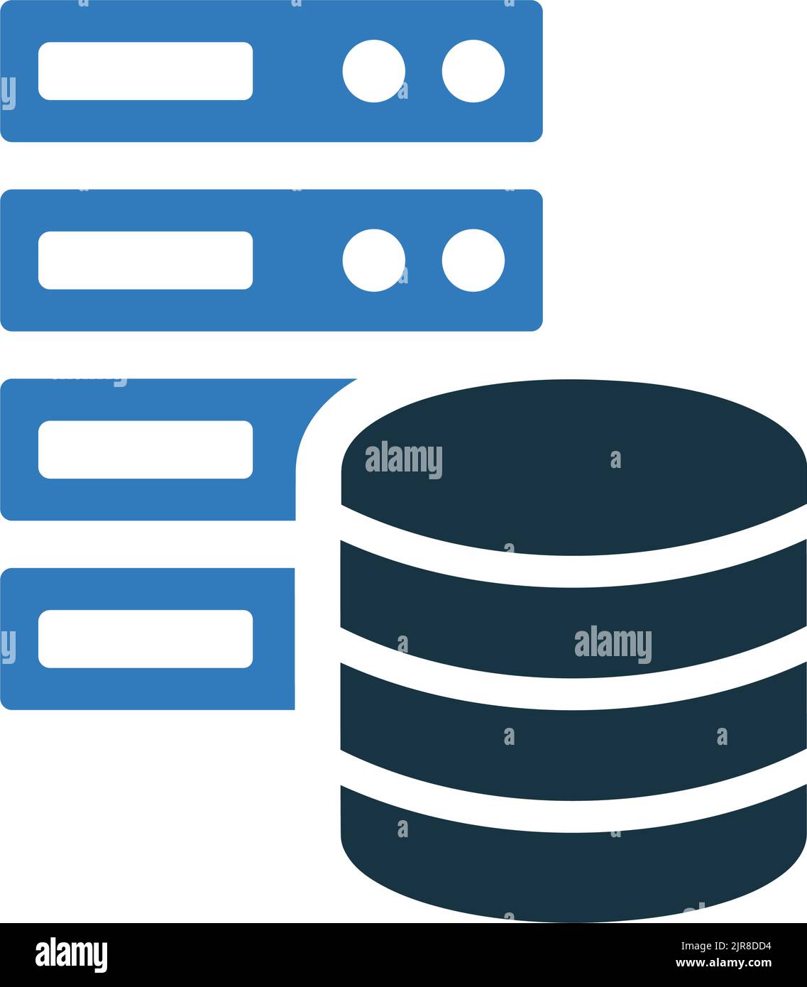 Database, server icon is isolated on white background. Use for graphic ...