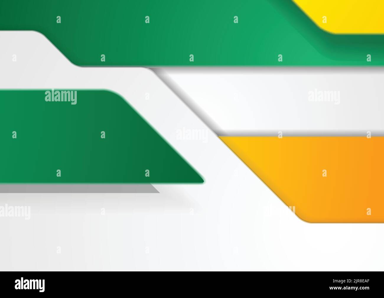 Bright green and orange abstract corporate material background. Vector ...