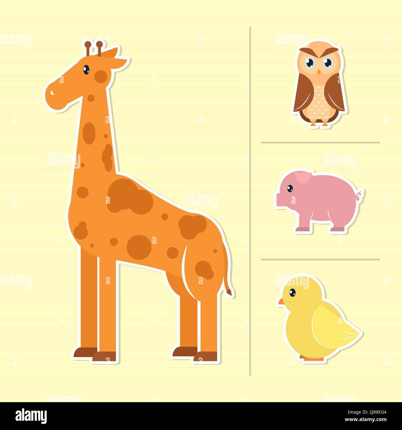 cartoon animals icon set Stock Vector Image & Art - Alamy