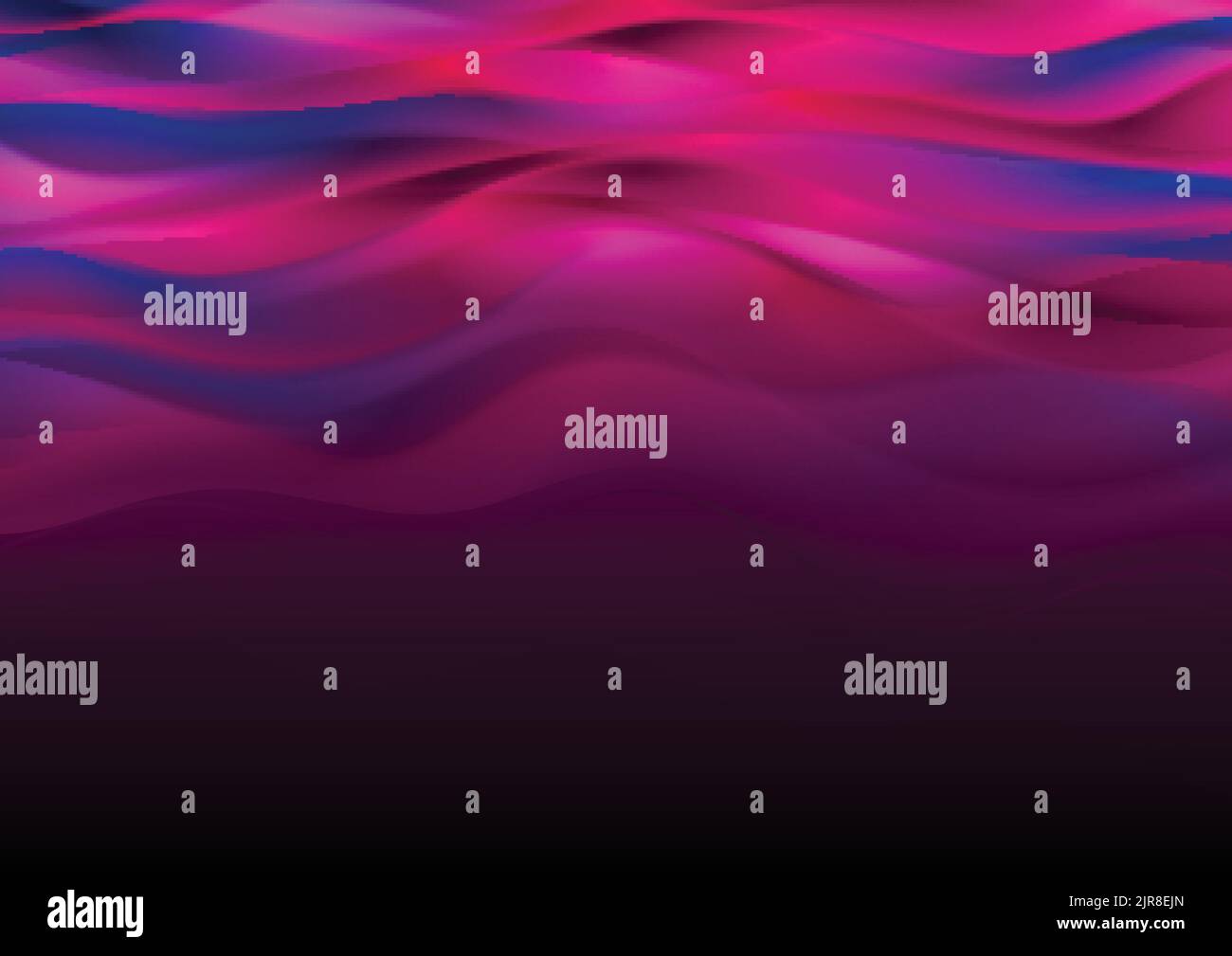 Blue and purple abstract smooth blurred waves background. Vector design Stock Vector