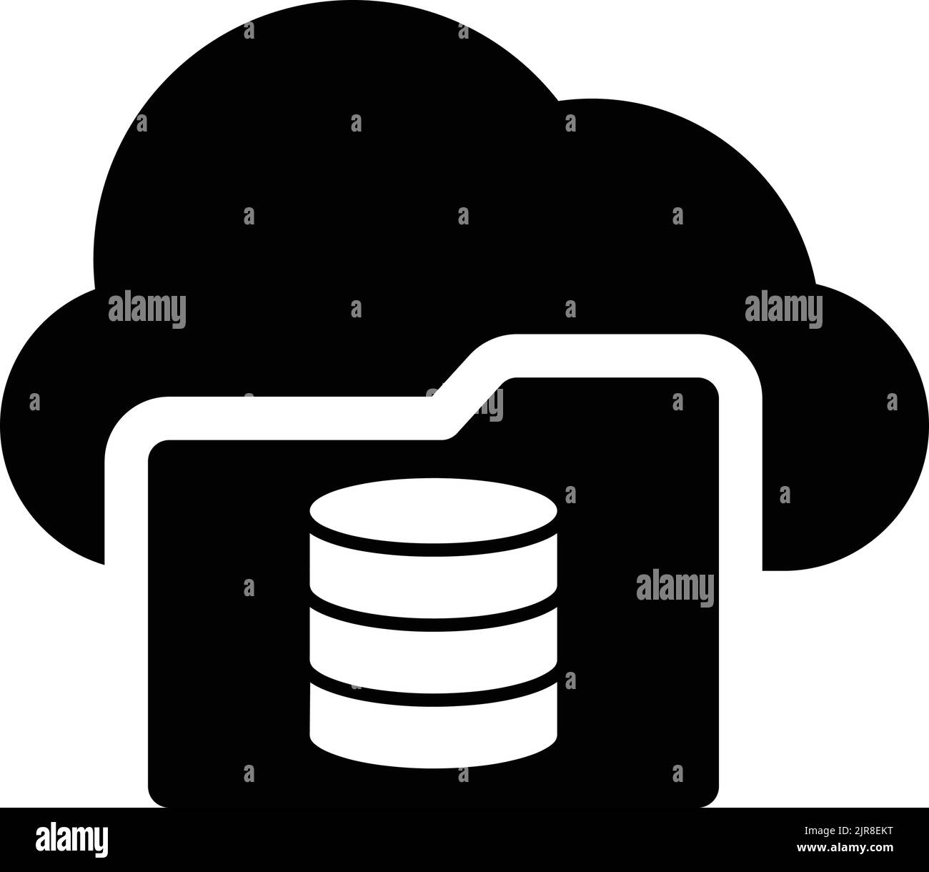 File, storage, cloud, database icon - Vector EPS file. Perfect use for print media, web, stock images, commercial use or any kind of design project. Stock Vector