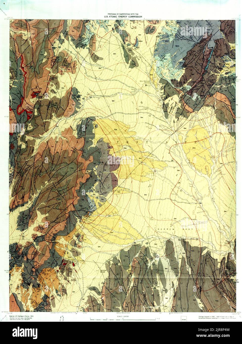 Nevada test site map hi-res stock photography and images - Alamy