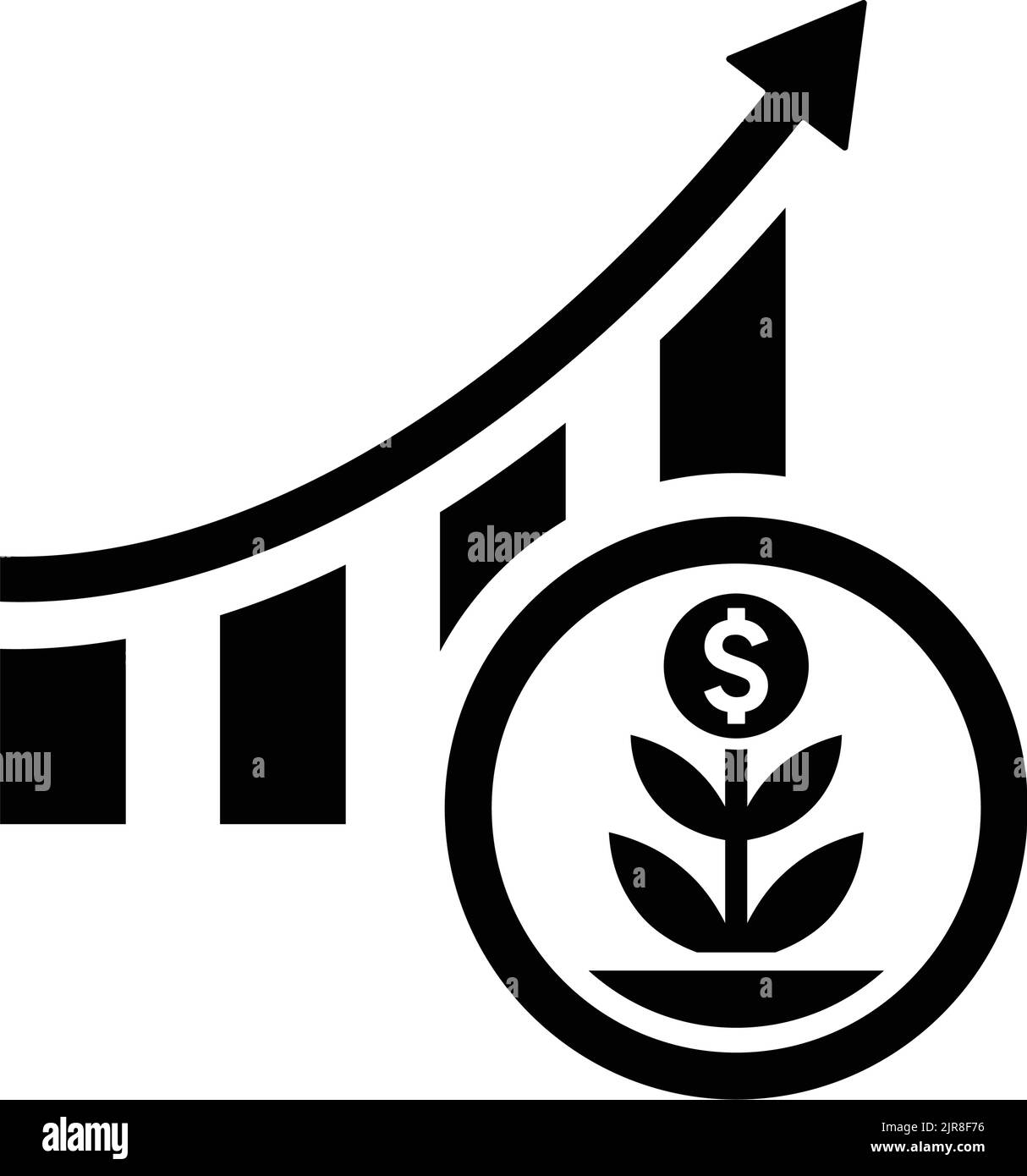 Grow, money, plant, payment icon - Simple editable vector EPS file