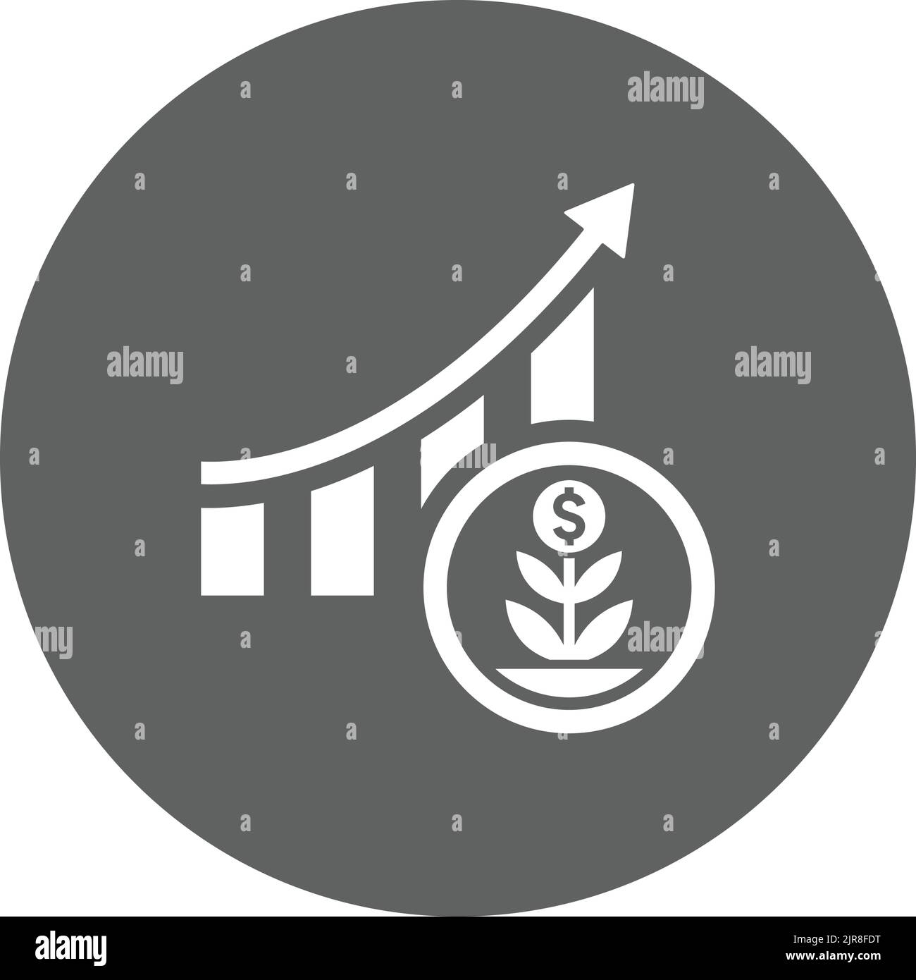 Grow, money, plant, payment icon - Simple editable vector EPS file