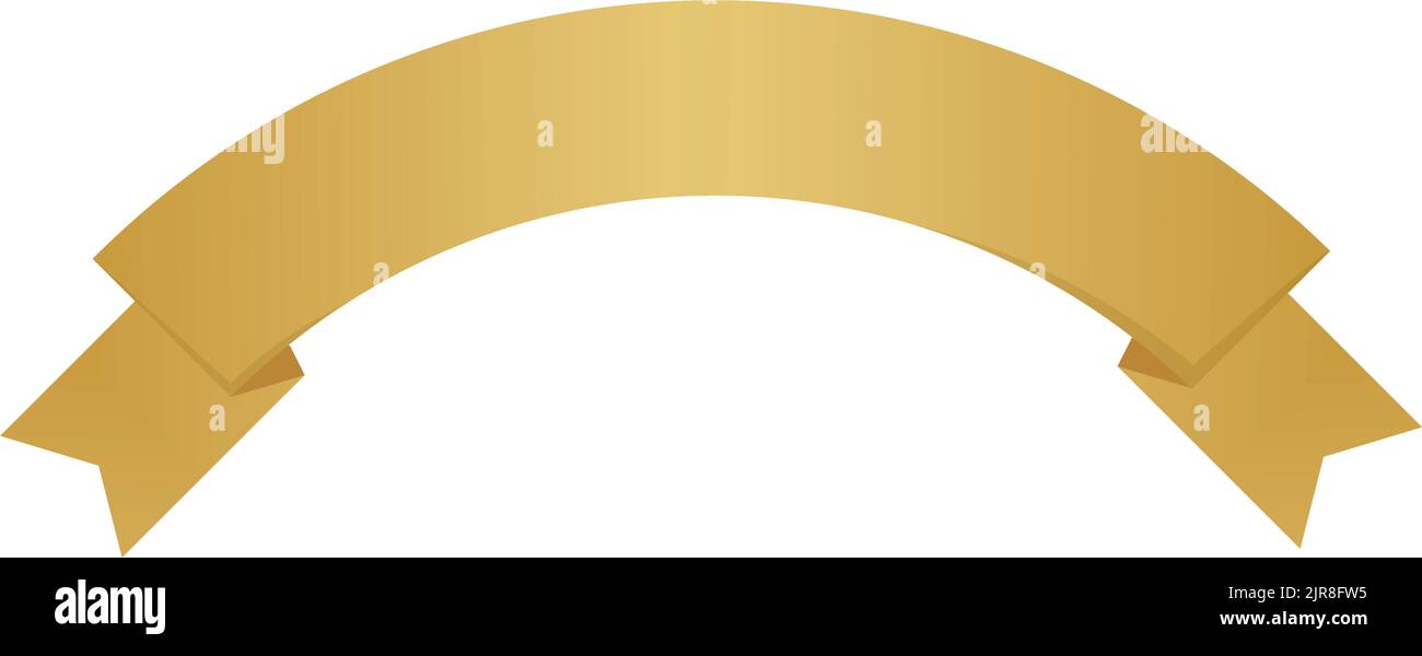 gold ribbon style Stock Vector Image & Art - Alamy