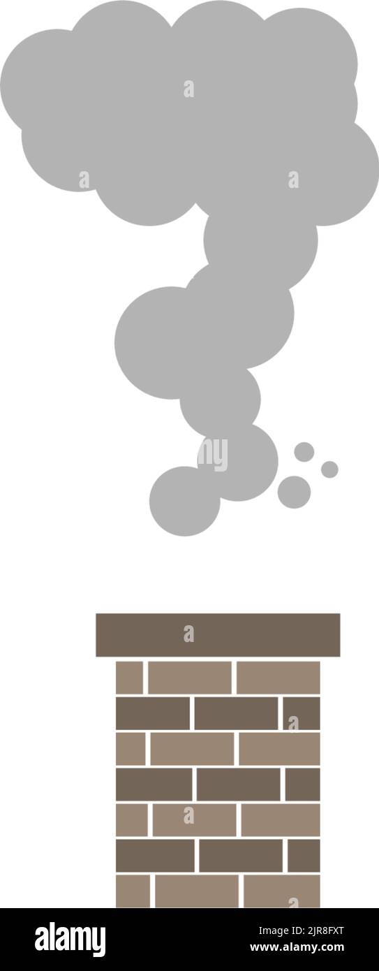 chimney vector logo illustration design Stock Vector
