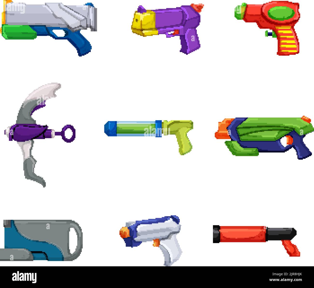 Water gun kids fun play Cut Out Stock Images & Pictures - Alamy