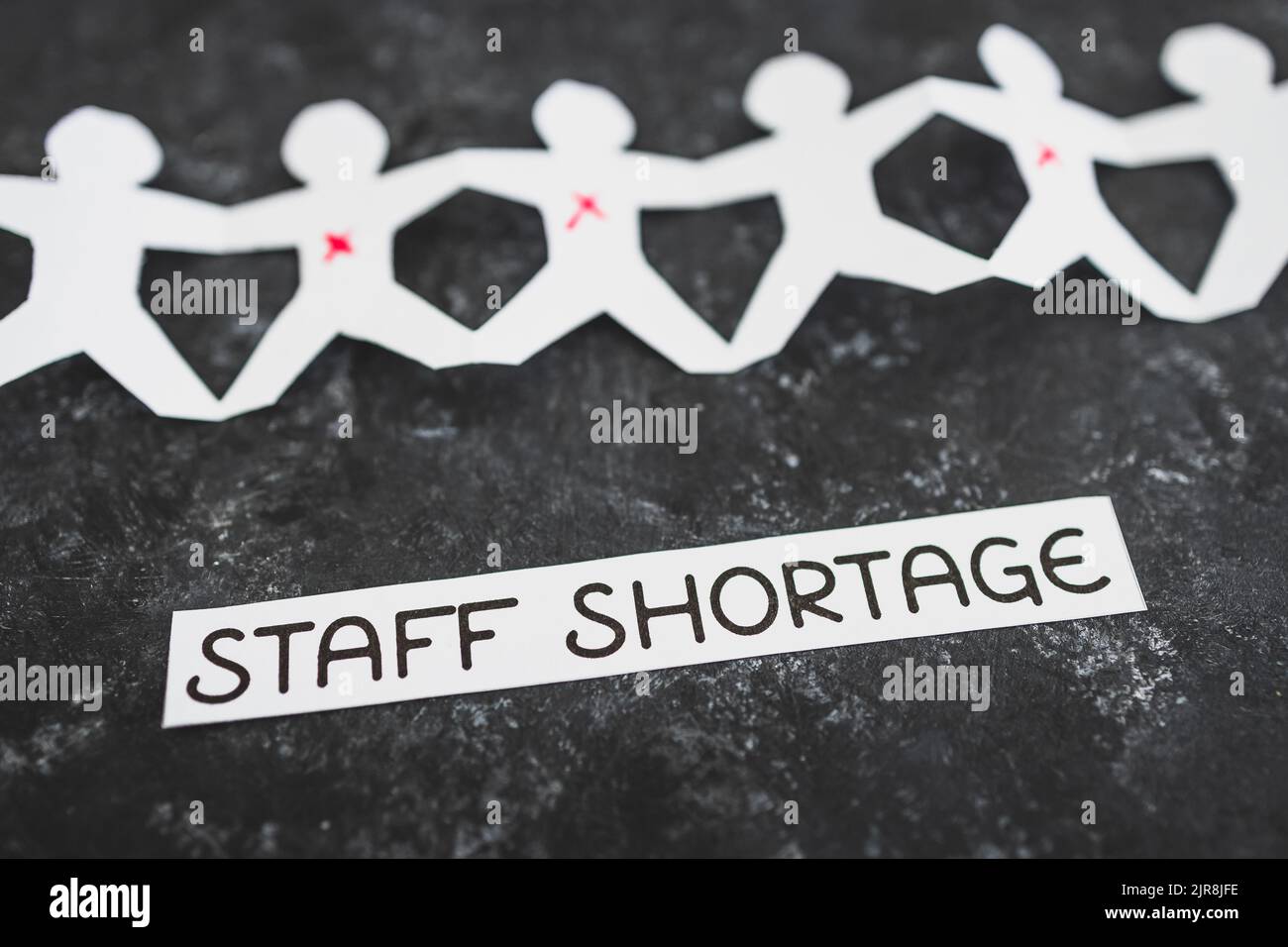 staff shortages and business struggling after the pandemic conceptual