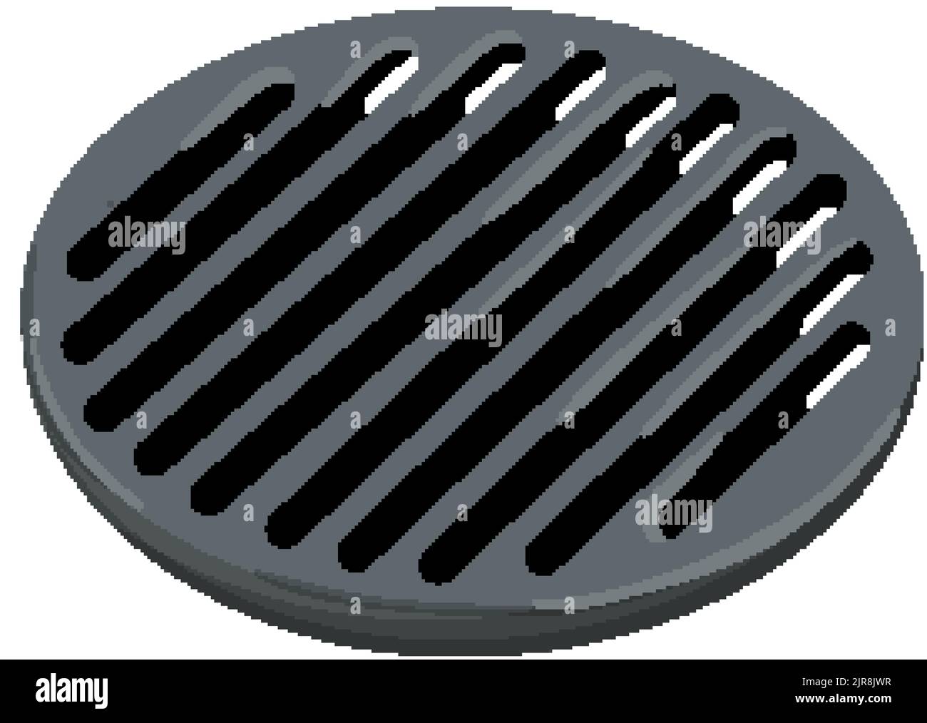 sewer drainage grate cartoon vector illustration Stock Vector Image