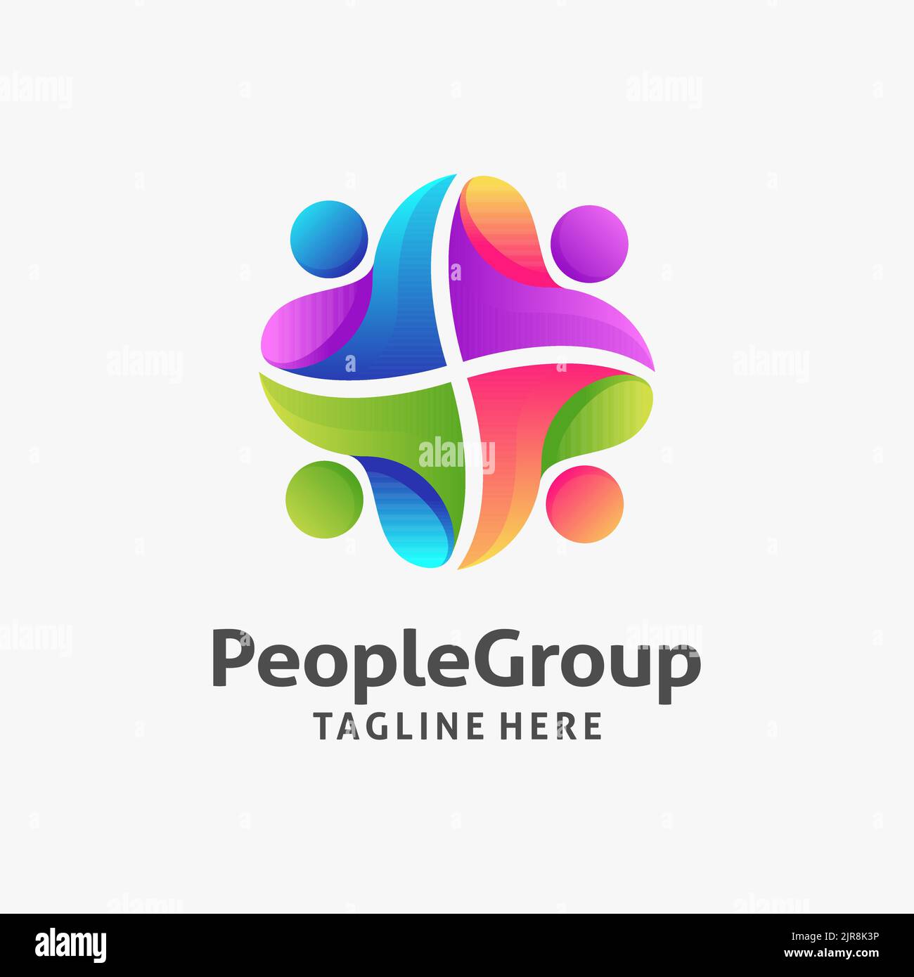 People group logo design Stock Vector Image & Art Alamy