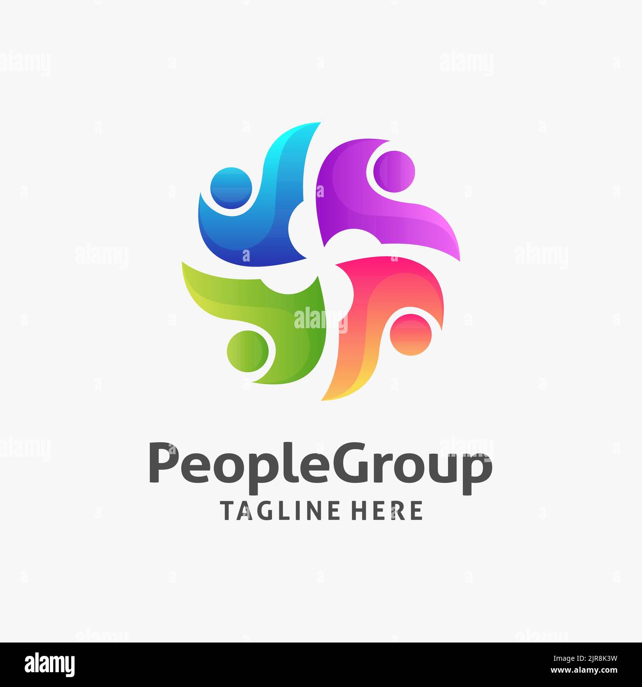 People group logo design Stock Vector Image & Art - Alamy