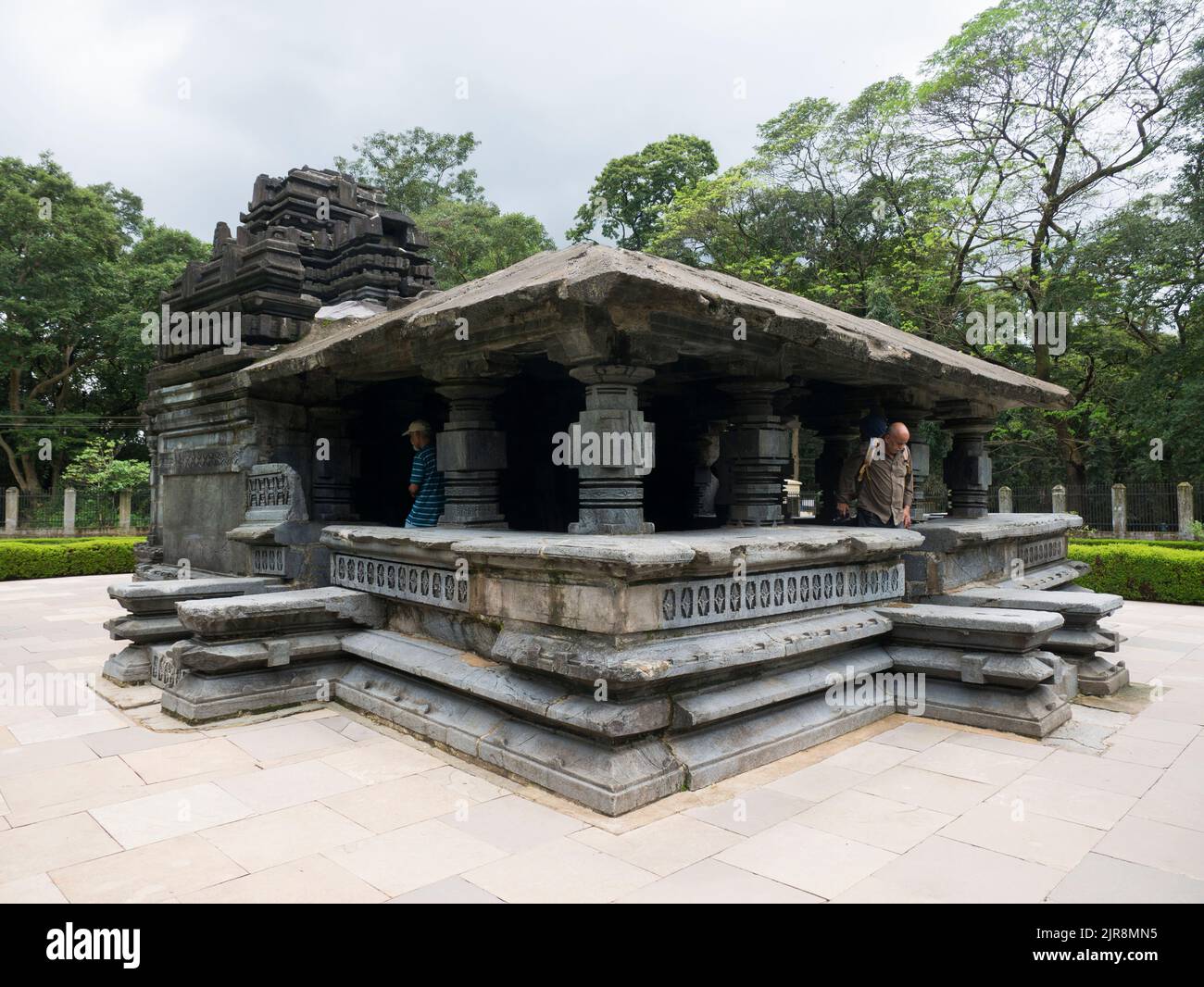 Mahadeva Temple Tambdi Surla is a 12th-century Shaivite temple in the Kadamba style dedicated to Lord Shiva at Tambdi Surla state Goa India 08 04 2022 Stock Photo