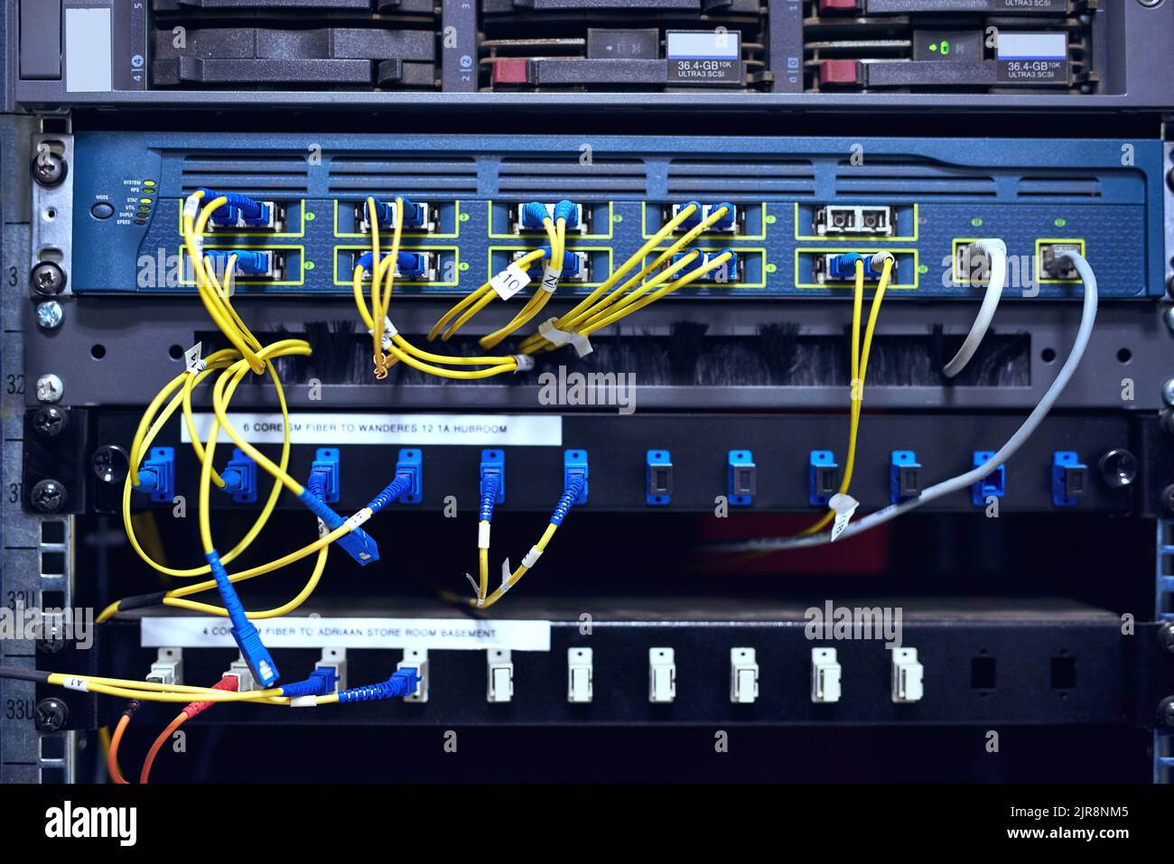 Connecting everyone. the inside of a computer with all of its wiring ...