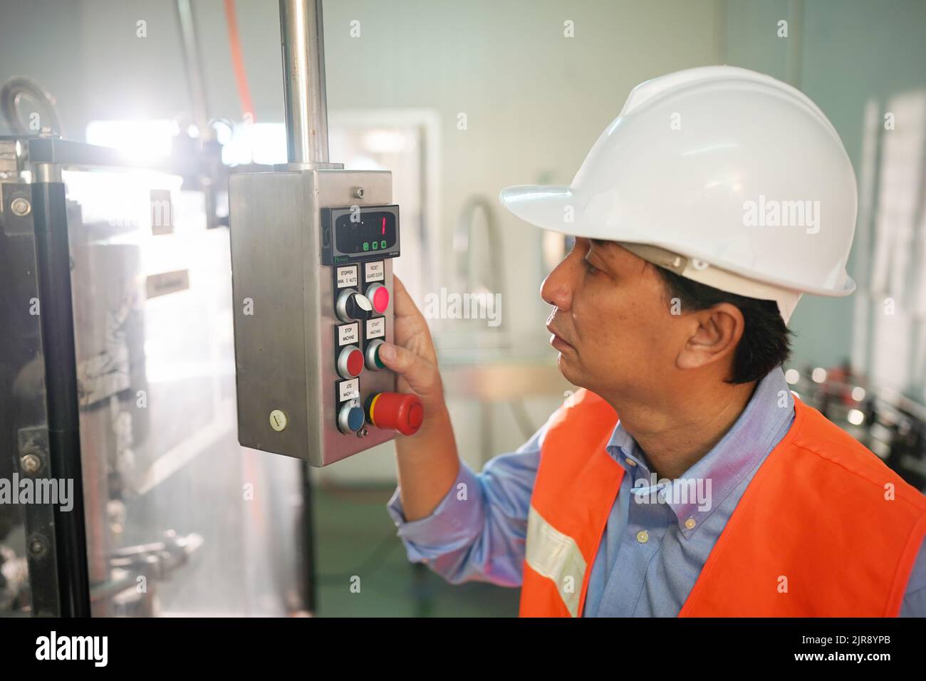 Asian worker labor working in food and beverage for drink industry