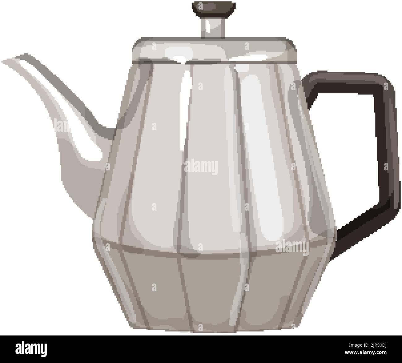 cute teapot tea kettle cartoon vector illustration Stock Vector Image