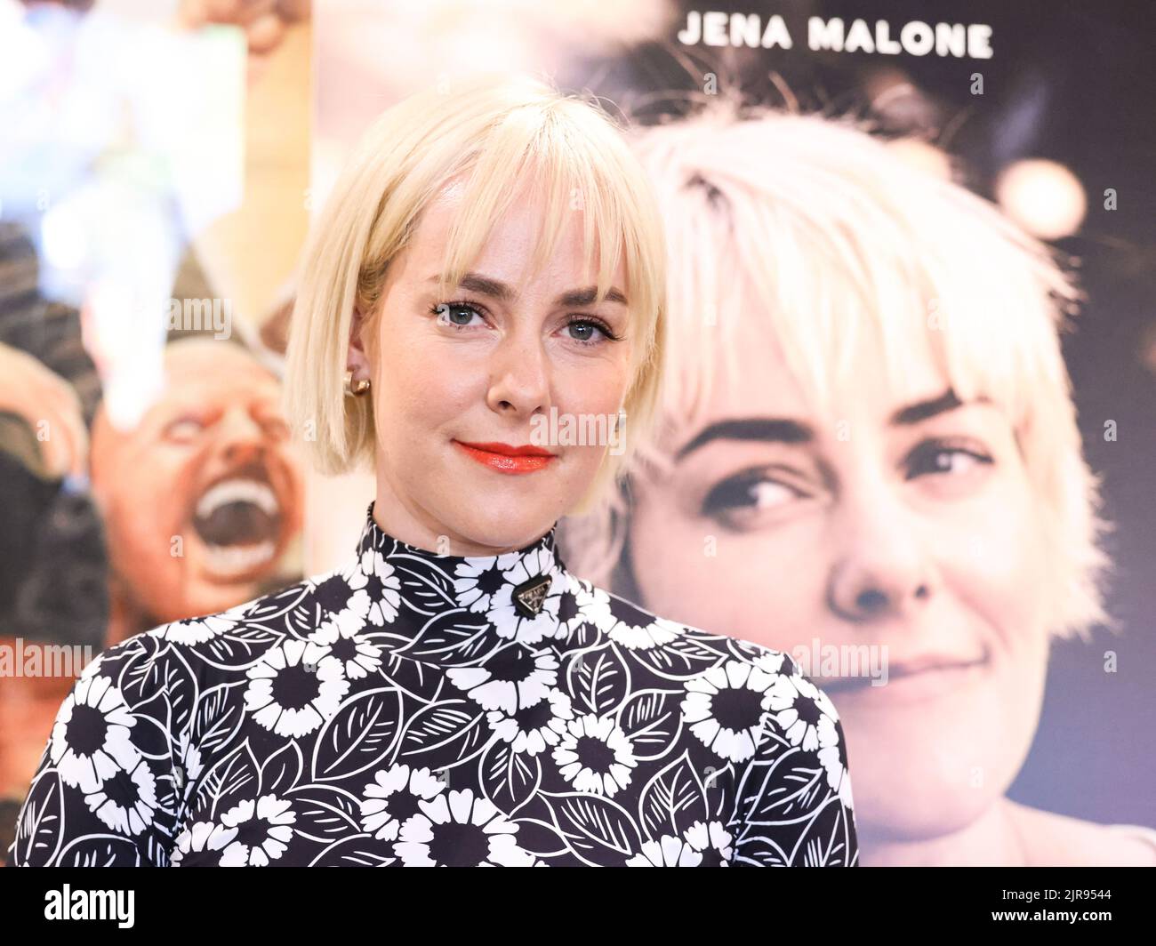 Los Angeles, United States. 22nd Aug, 2022. LOS ANGELES, CALIFORNIA, USA -  AUGUST 22: American actress Jena Malone arrives at the Los Angeles Premiere  Of Vertical Entertainment's 'Adopting Audrey' held at Brain