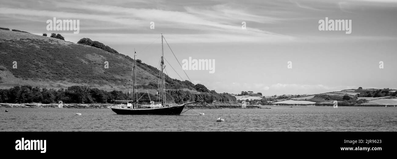 Sailing at Falmouth, Cornwall UK Stock Photo Alamy