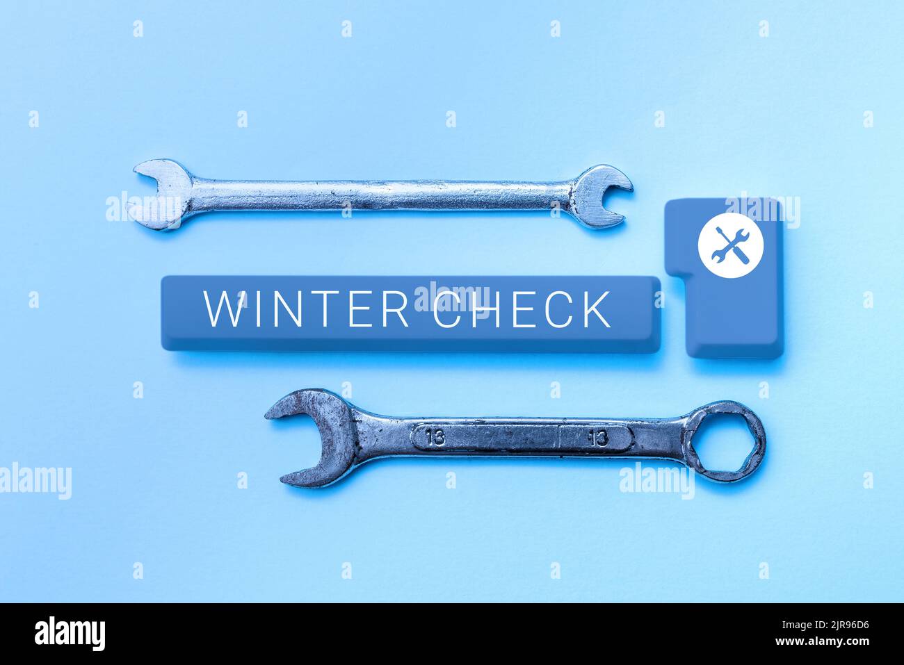 Sign displaying Winter Check. Business idea Coldest Season Maintenance ...
