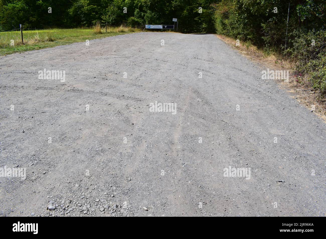 gravel parking lot Stock Photo Alamy