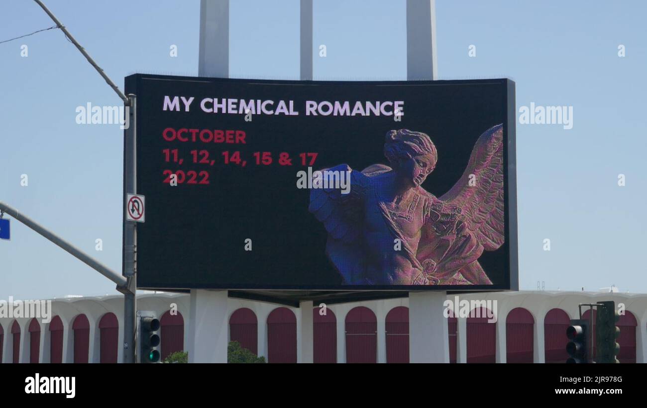 Inglewood, California, USA 19th August 2022 My Chemical Romance Concert