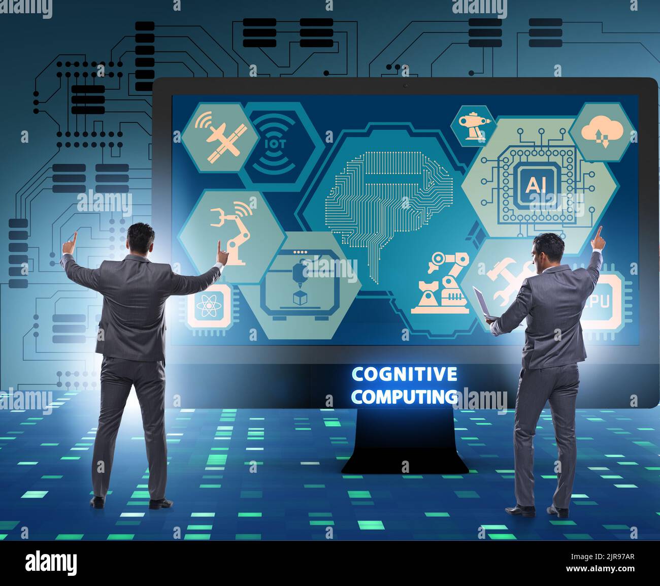 Cognitive computing concept as modern technology Stock Photo - Alamy