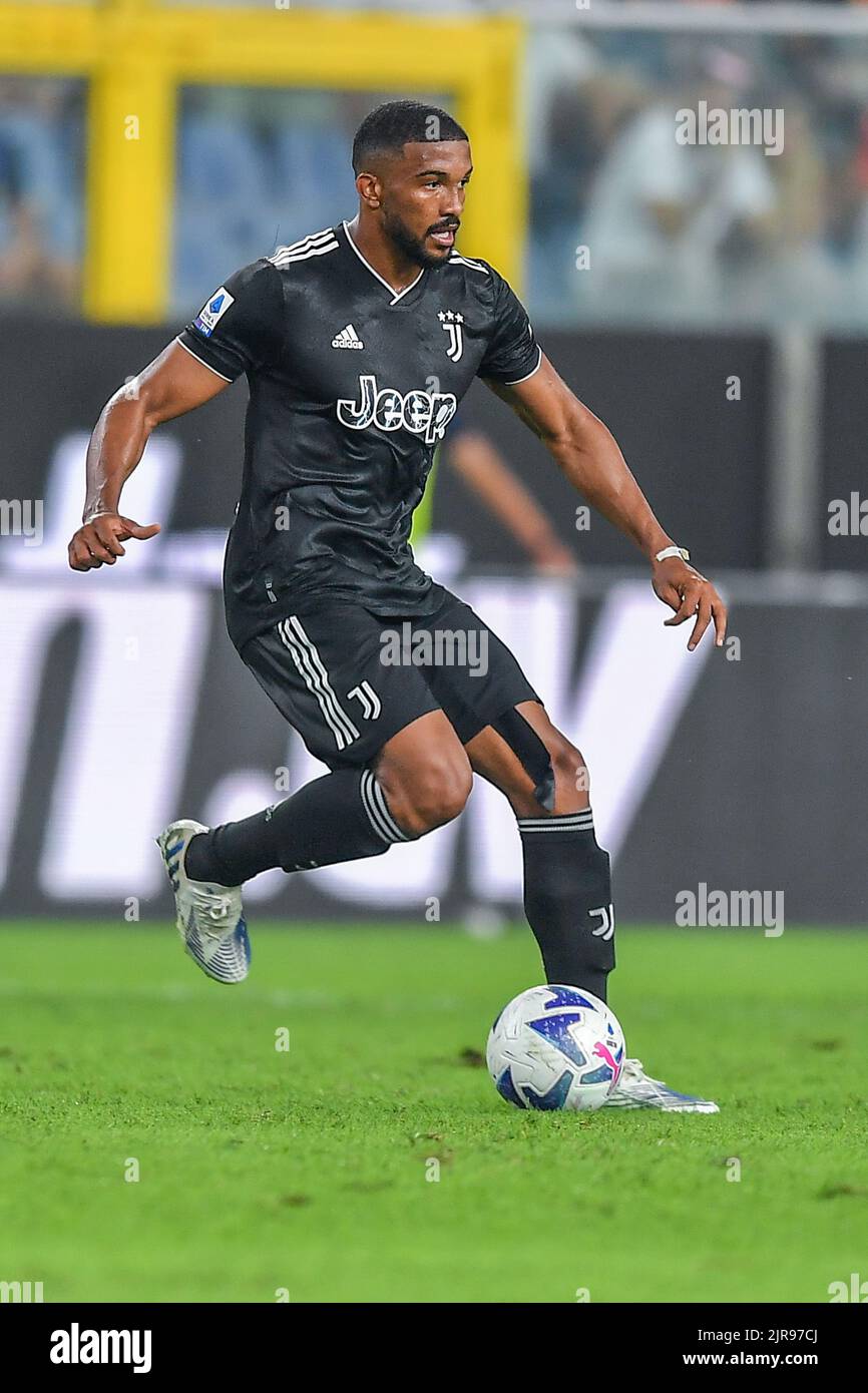 Luigi Ferraris stadium, Genova, Italy, August 22, 2022, Gleison Bremer Silva Nascimento (Juventus)  during  UC Sampdoria vs Juventus FC - italian socc Stock Photo