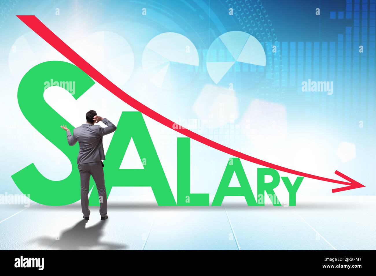 Salary inflation concept in the crisis Stock Photo Alamy