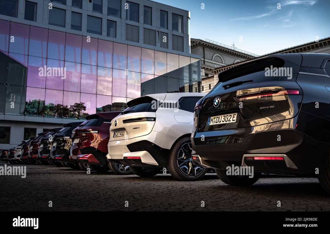 BMW Electric Cars Stock Photo