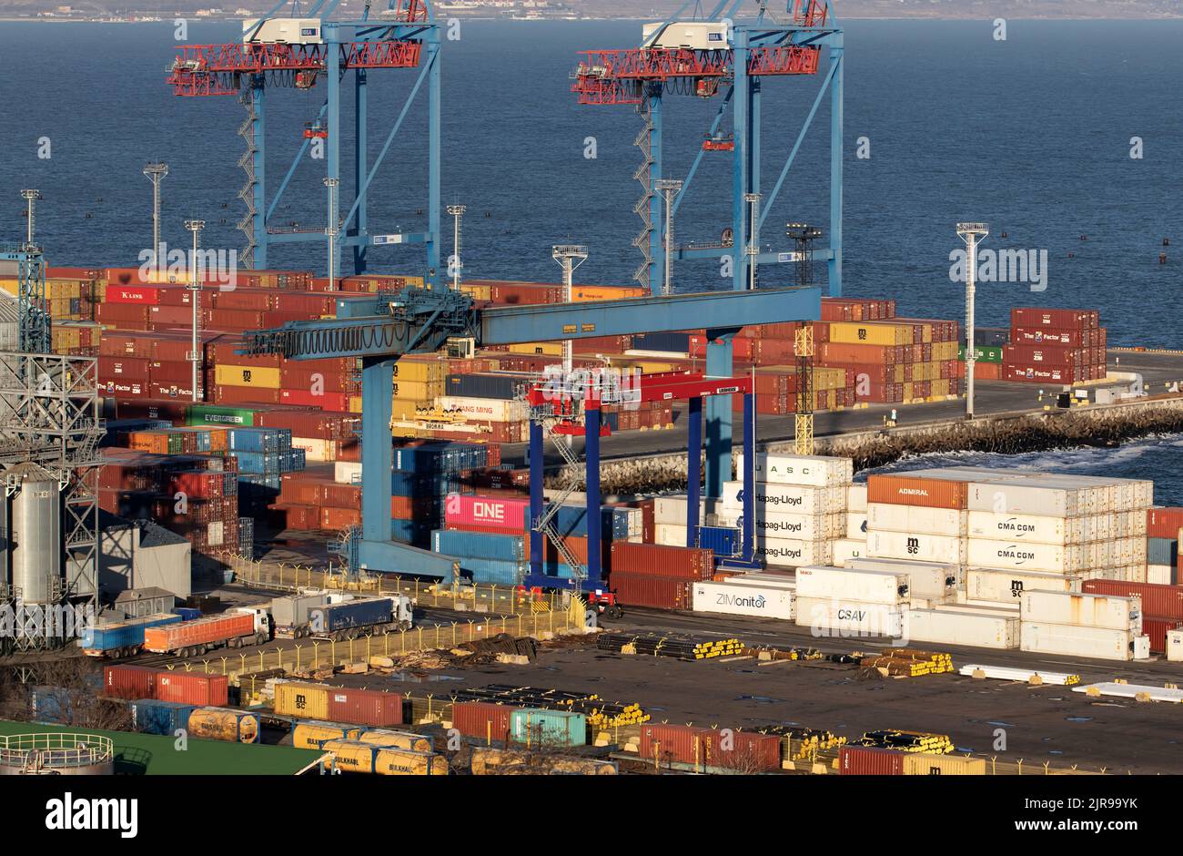 ODESSA, UKRAINENOVEMBER 27, 2021 Odessa commercial sea port in