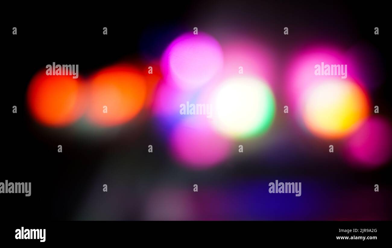 Defocused vehicles lights on the road for Abstract background Stock Photo