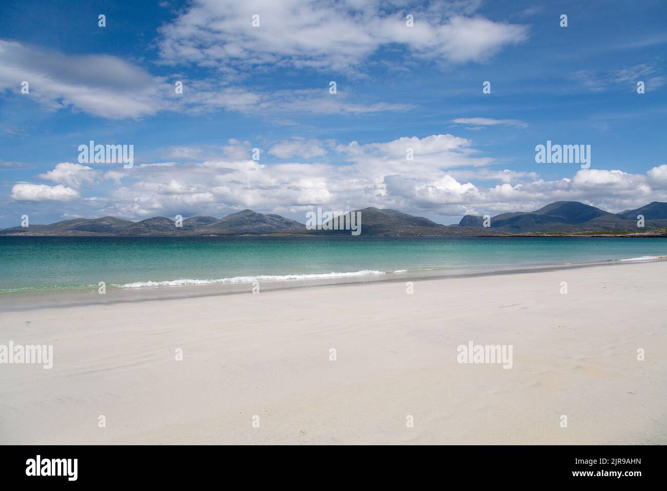 Amazing Luskentyre Beach, Sound of Taransay, Harris, Isle of Harris, Hebrides, Outer Hebrides, Western Isles, Scotland, United Kingdom Stock Photo