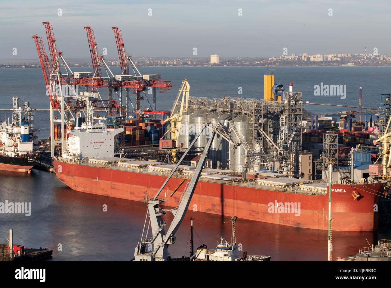ODESSA, UKRAINENOVEMBER 27, 2021 Odessa commercial sea port in