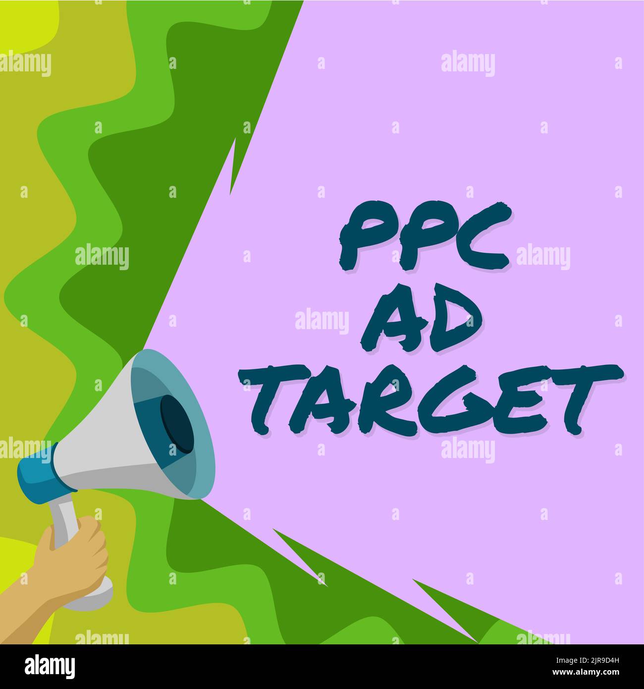 Conceptual caption Ppc Ad Target. Internet Concept Pay per click ...