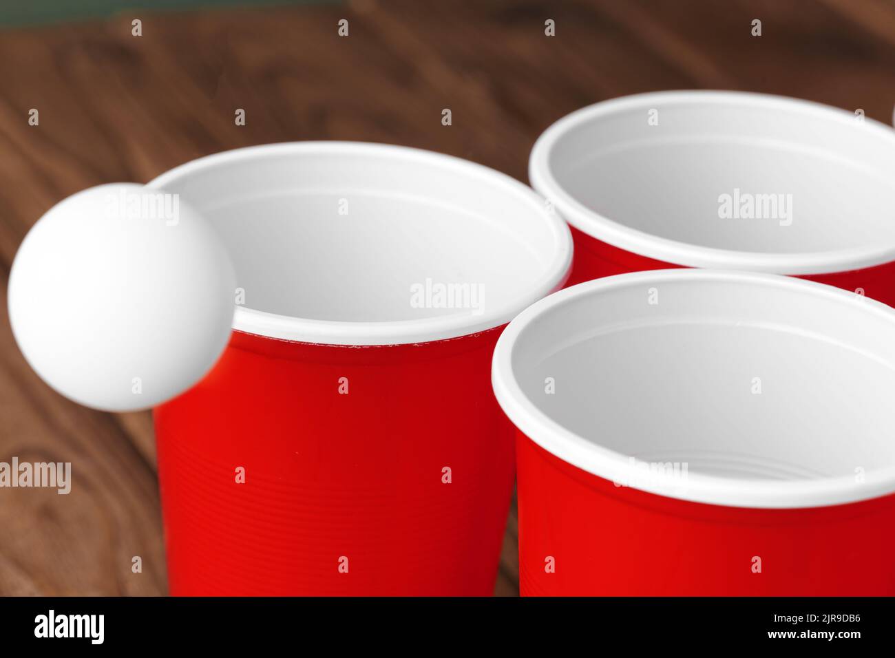 College party sport beer pong Stock Photo Alamy