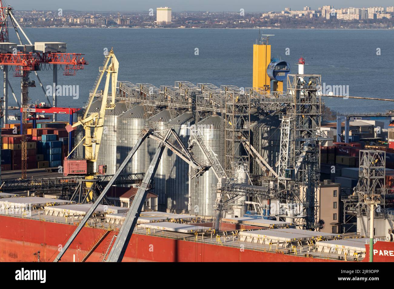 ODESSA, UKRAINENOVEMBER 27, 2021 Odessa commercial sea port in