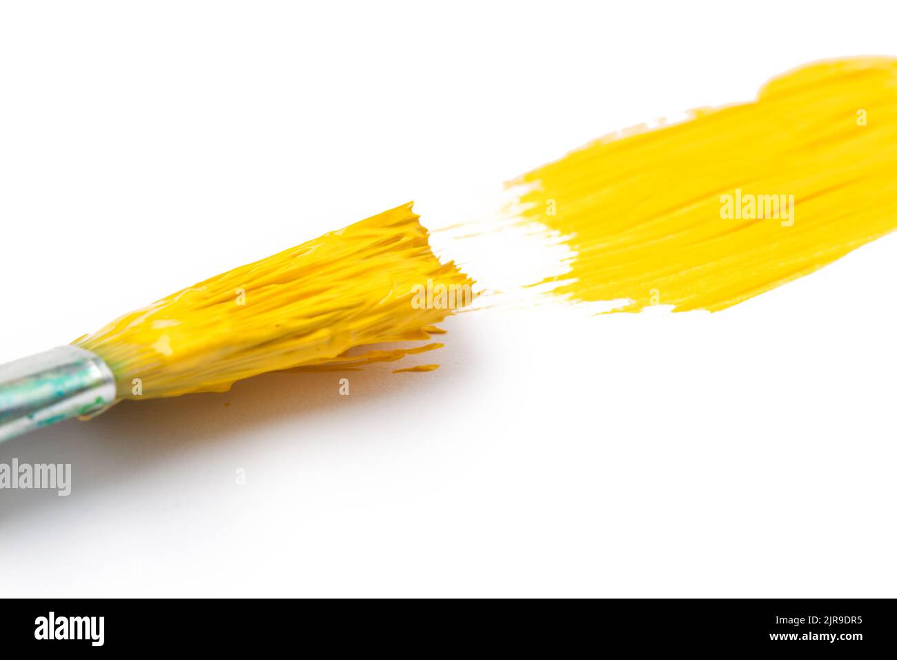 paint brush texture isolated on white Stock Photo Alamy