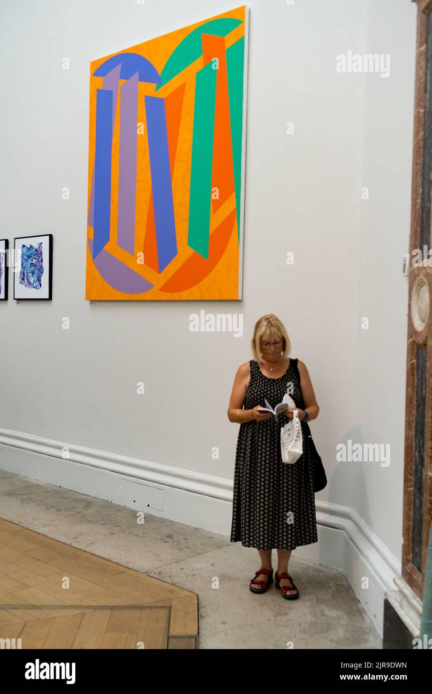 A general view of the 2022 Summer Exhibition at London’s Royal Academy of Arts. Stock Photo