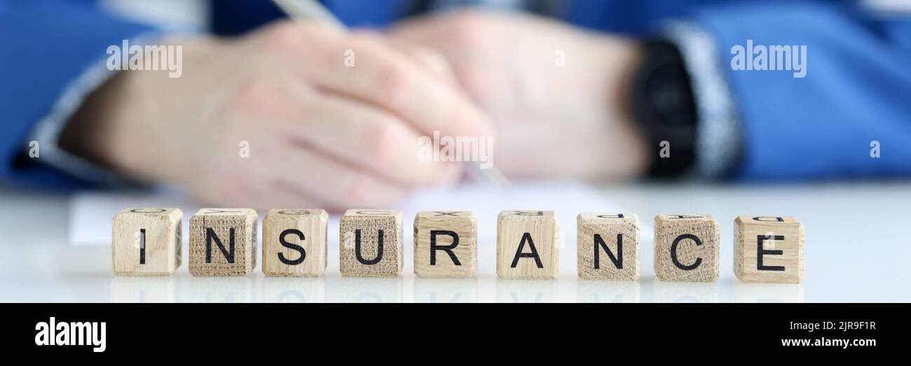 Business insurance and protection of financial investments Stock Photo