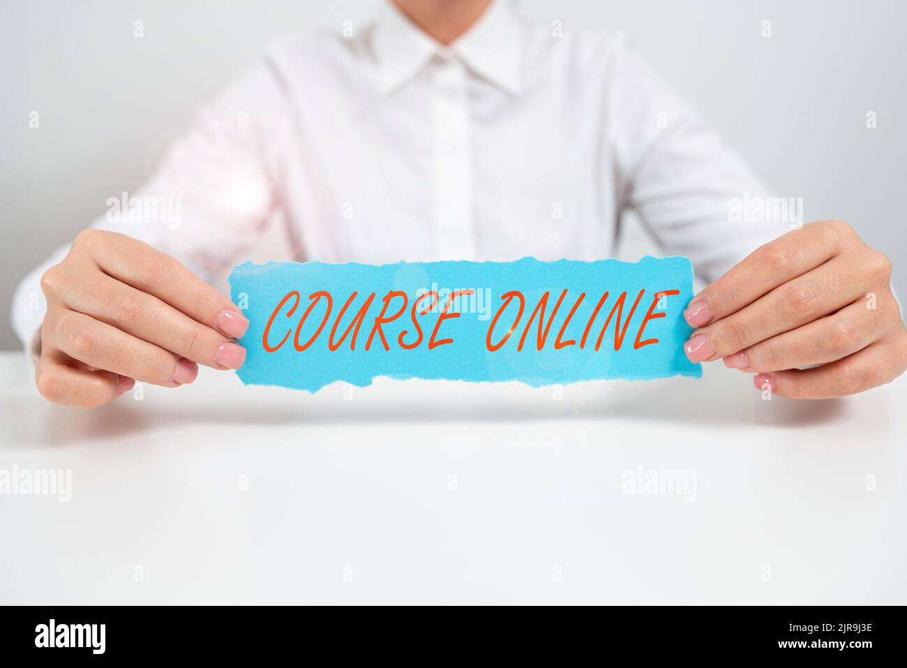 Hand writing sign Course Online. Conceptual photo eLearning Electronic ...