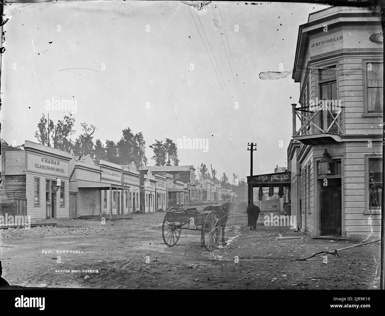 Reefton, 1870s, Dunedin, by Burton Brothers Stock Photo Alamy