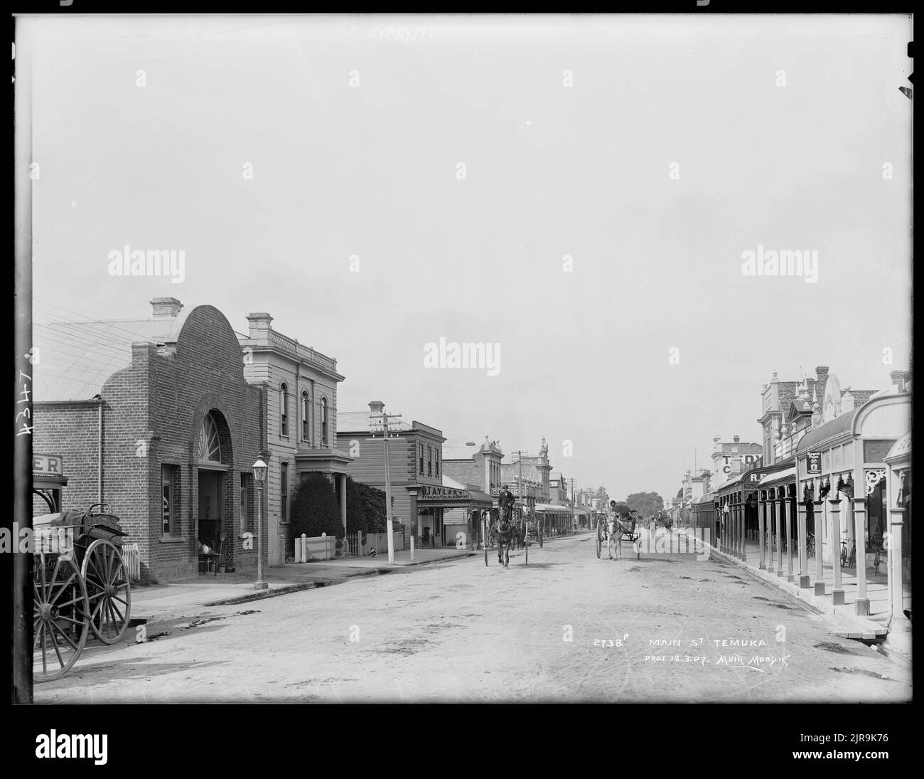 Main Street, Temuka, New Zealand, by Muir & Moodie Stock Photo Alamy