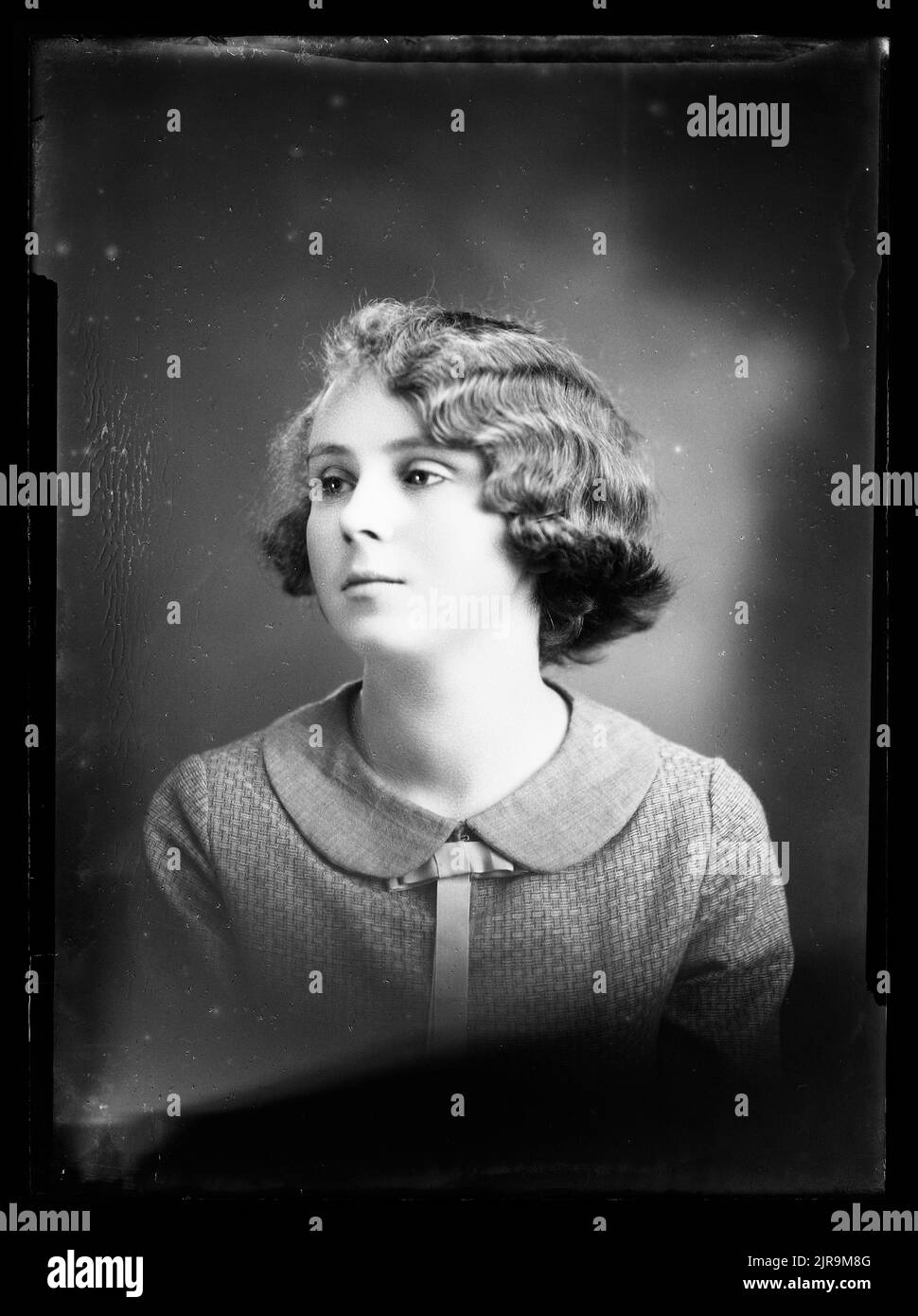Miss Roberts, 11 July 1930, Wellington, by Cuba Photographic Studio. Stock Photo