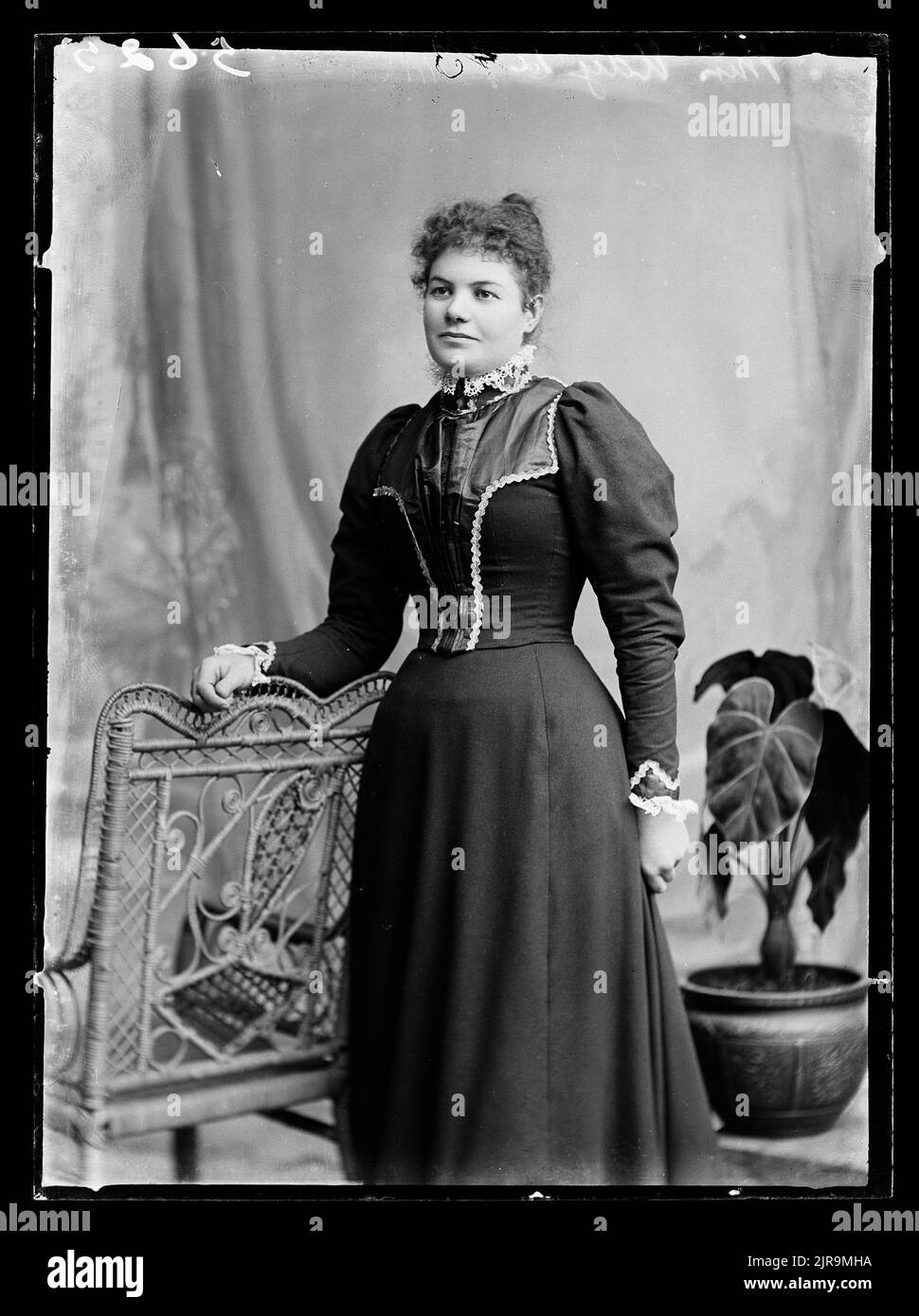 Miss Udy, circa 1905, Wellington, by Berry & Co. Stock Photo