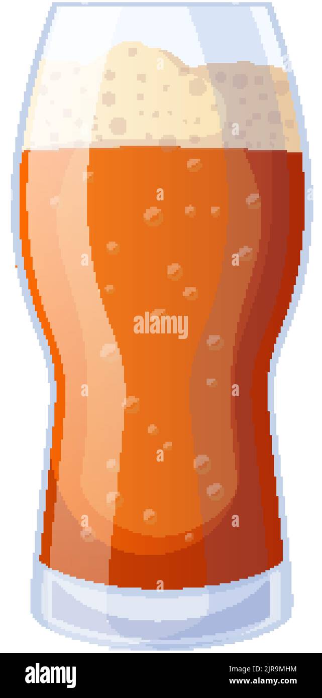 craft beer glass cartoon vector illustration Stock Vector Image & Art